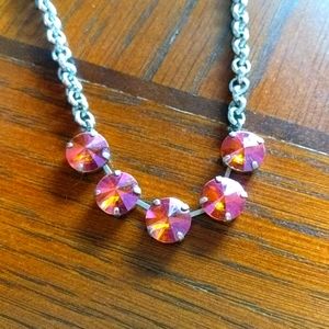 Handcrafted Swarovski Crystal necklace.